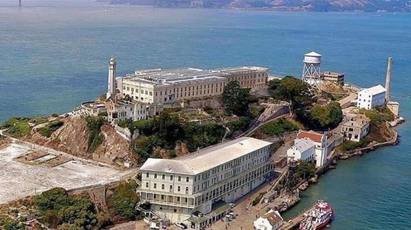 زندان Alcatraz در خلیج سانفرانسیسکو