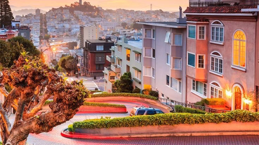 خیابان های اطراف خلیج San Francisco